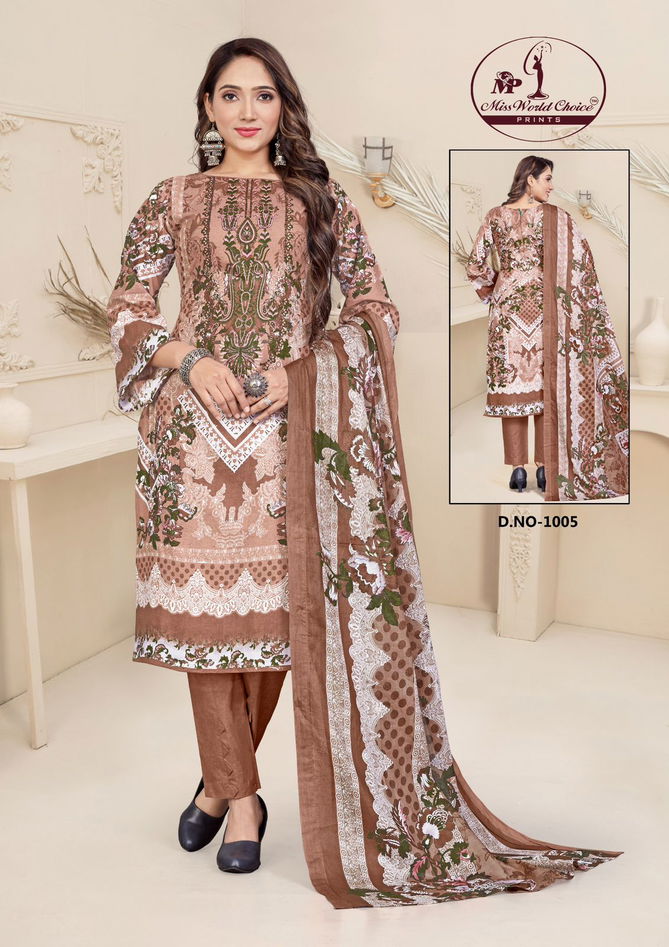 Mahenoor By Miss World Choice Lawn Cotton Dress Material Wholesalers In Delhi
